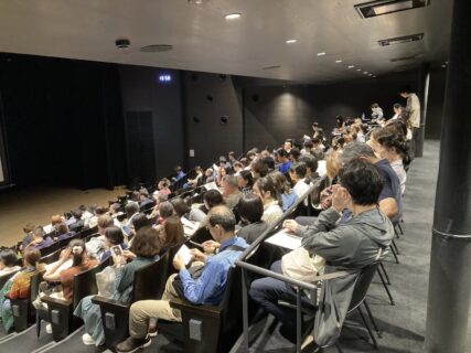 Today’s RRR film screening at Ryukoku university was a great success, with the audience almost filling the venue.